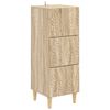 vidaXL Cajonera Roble Sonoma 33 x 34,5 x 90 cm Madera de ingenier&iacute;a
