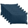 vidaXL Funda de almohada 6 uds. HOUTEN Azul marino 30 x 50 cm pana