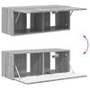 vidaXL Conjunto de mueble de TV 2 pcs Gris Sonoma Madera de ingenier&iacute;a