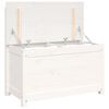 vidaXL Banco de madera maciza de pino blanco 80x41x77 cm