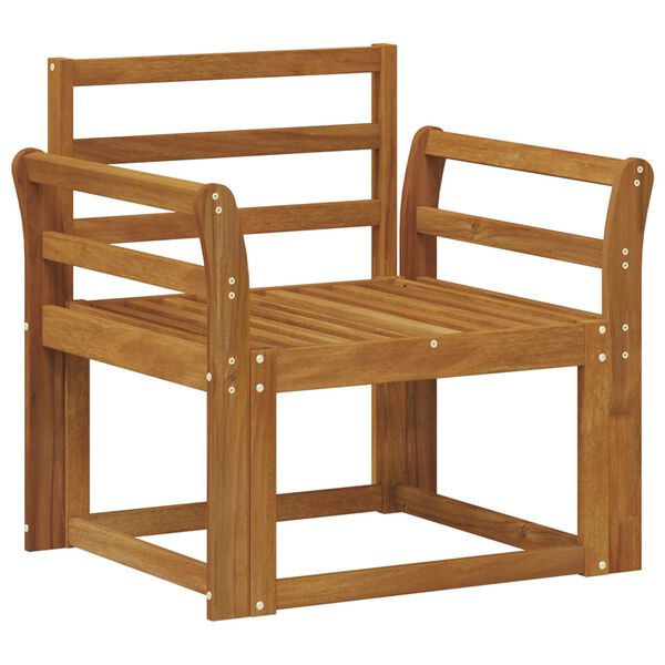 vidaXL Sof&aacute; de exterior Madera de Acacia S&oacute;lida Natural