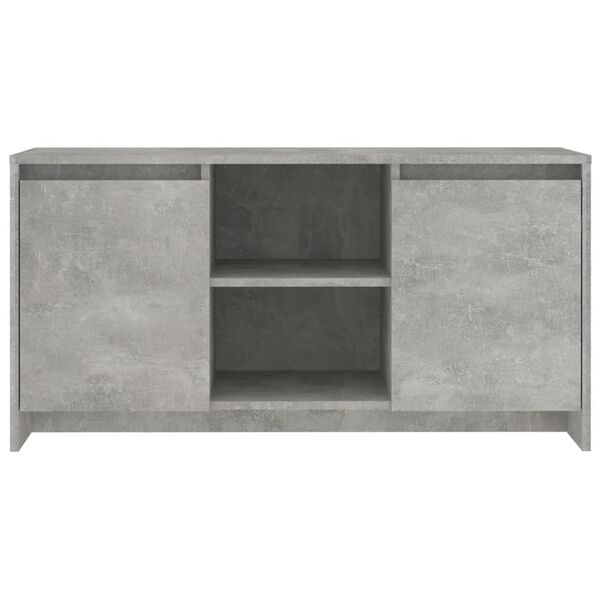 vidaXL Mueble de TV madera contrachapada gris hormig&oacute;n 102x37,5x52,5cm