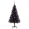 vidaXL &Aacute;rbol de Navidad con 150 LED con soporte Negro 150 cm PVC