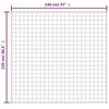 vidaXL Manta con peso tela color crema claro 220x240 cm 11 kg