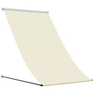 vidaXL Toldo retr&aacute;ctil de tela y acero crema 150x150 cm