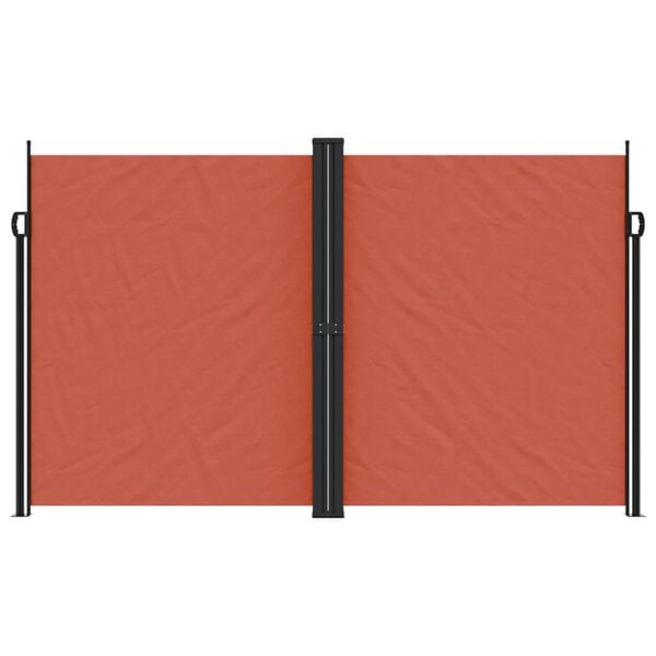 vidaXL Toldo lateral retr&aacute;ctil terracota 200x600 cm