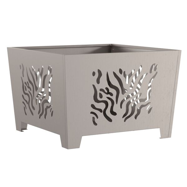 vidaXL Hoguera Marrón 60 x 60 x 40 cm Acero