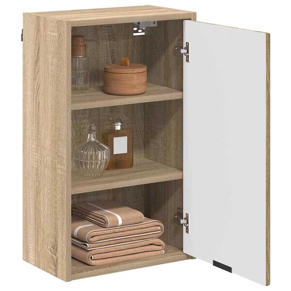vidaXL Gabinete de Ba&ntilde;o con puerta Roble Sonoma 39 x 23,5 x 65 cm