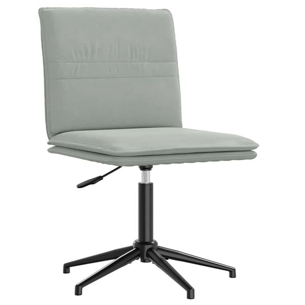 vidaXL Silla de comedor terciopelo gris claro