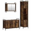 vidaXL Juego de Muebles de Ba&ntilde;o 3 uds. Roble Ahumado 40 x 36 x 181 cm