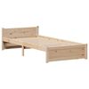 vidaXL Estructura de cama sin colch&oacute;n madera maciza de pino 90x200 cm