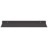 vidaXL Estante de pared con estante 2 pcs Negro 40 x 17,5 x 2,5 cm