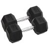 vidaXL Mancuernas 2 unidades total hierro fundido 10 kg