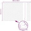 vidaXL Cerca Hexagonal Plateado 0.8 x 50 m Acero galvanizado