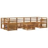 vidaXL Conjunto de sof&aacute;s de exterior 8 pcs Natural