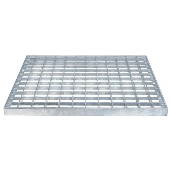 vidaXL Rejilla Plateado 40 x 40 x 2 cm