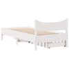 vidaXL Estructura cama con cajones madera maciza pino blanca 90x190 cm