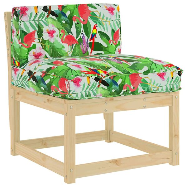 vidaXL Coj&iacute;n Floral Multicolor 80 x 40 x 12 cm Tela Oxford