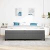 vidaXL Cama tipo Box Spring Gris claro y . 200 x 200 cm Tela de Pana