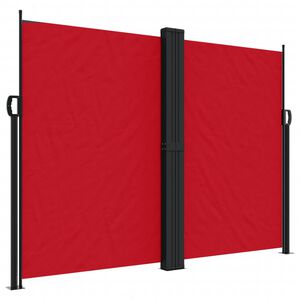 vidaXL Toldo lateral retr&aacute;ctil rojo 180x1200 cm