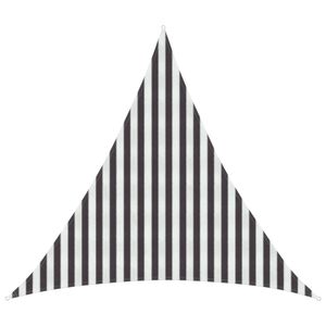 vidaXL Toldo Vela 3 x 3 x 3 m HDPE Triangular Antracita y Blanco