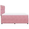 vidaXL Cama box spring con colch&oacute;n terciopelo rosa 140x200 cm