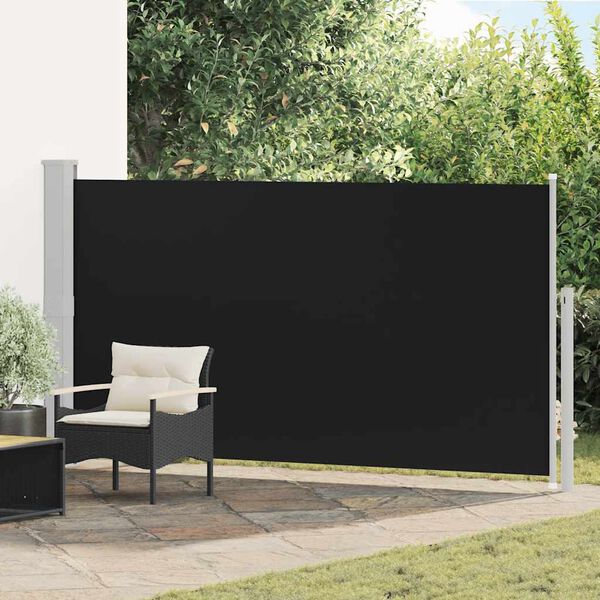 vidaXL Toldo lateral de jard&iacute;n o terraza 160x300 cm negro