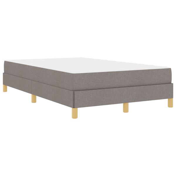 vidaXL Cama tipo Box Spring con colch&oacute;n Taup&eacute; 120 x 190 cm tela