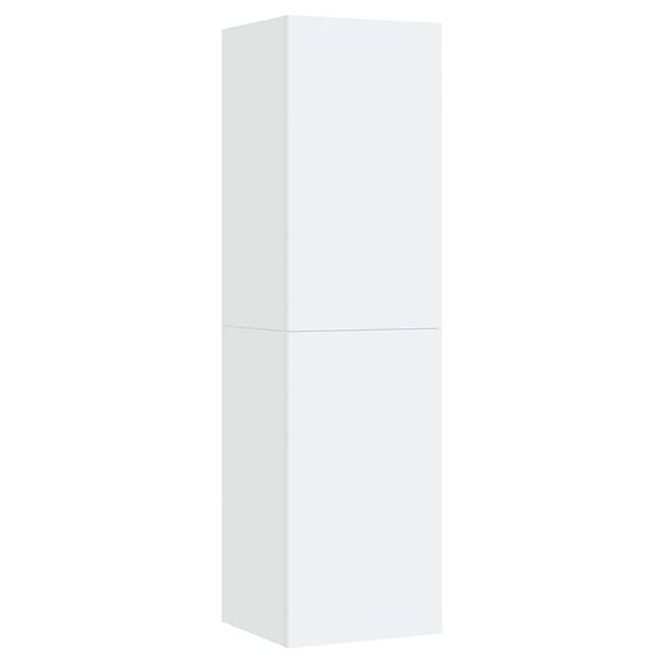vidaXL Muebles para TV 2 uds contrachapada blanco 30,5x30x110 cm