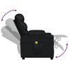 vidaXL Sillón de masaje de cuero sintético negro
