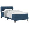 vidaXL Cama tipo Box Spring con coj&iacute;n Azul 90 x 190 cm tela