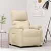 vidaXL Sill&oacute;n reclinable de tela crema