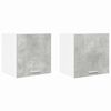 vidaXL Mueble colgante 2 pcs Gris Concreto y 40 x 31 x 40 cm