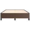 vidaXL Estructura de cama sin colch&oacute;n cuero sint&eacute;tico marr&oacute;n 140x190cm