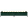 vidaXL Estructura de cama sin colch&oacute;n terciopelo verde oscuro 80x200cm