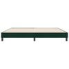 vidaXL Cama box spring sin colch&oacute;n terciopelo verde oscuro 180x210 cm