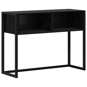 vidaXL Mesa Auxiliar Roble Negro 100 x 36 x 75 cm Madera de ingenier&iacute;a