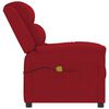 vidaXL Sill&oacute;n de masaje de terciopelo rojo tinto