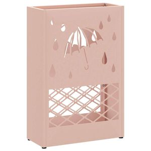 vidaXL Soporte para sombrilla Rosa 28 x 12 x 41 cm Acero