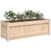 vidaXL Jardinera de madera maciza de pino 90x31x31 cm
