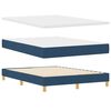 vidaXL Cama tipo Box Spring con colch&oacute;n Azul 200 x 160 cm tela