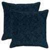 vidaXL Funda de almohada 2 uds. HOUTEN Azul marino 80 x 80 cm