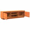 vidaXL Mueble de TV madera maciza de pino marr&oacute;n cera 140x35x40 cm