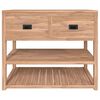 vidaXL Mueble de ba&ntilde;o madera maciza de teca 90x45x75 cm