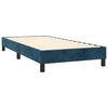 vidaXL Cama box spring con colch&oacute;n terciopelo azul oscuro 80x200 cm