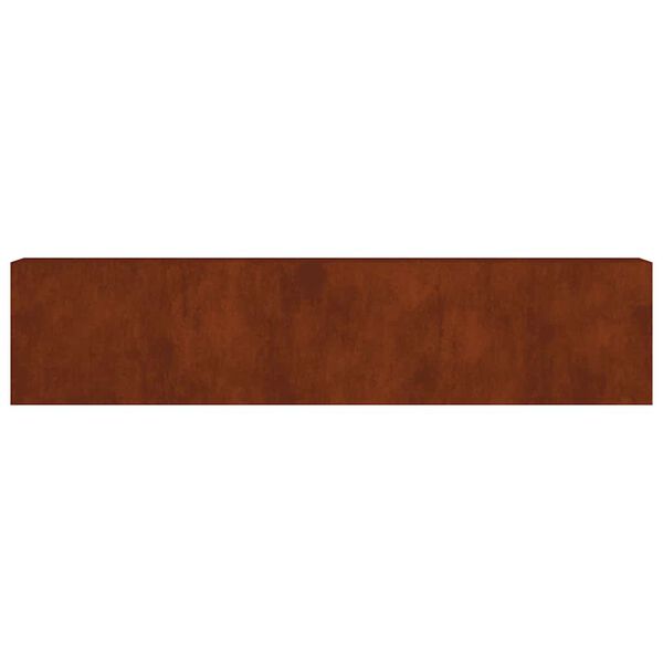 vidaXL Jardinera acero corten 360x40x80 cm