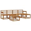 vidaXL Conjunto de sof&aacute;s de exterior 6 pcs Natural