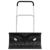 vidaXL Pala de nieve con mango extensible lámina de acero negro 66 cm