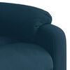 vidaXL Sill&oacute;n reclinable de masaje elevable terciopelo azul