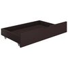 vidaXL Estructura cama 2 cajones madera pino marr&oacute;n oscuro 100x200 cm